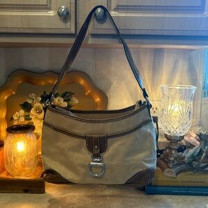 Etienne Aigner Vintage Monogram Sachel Handbag